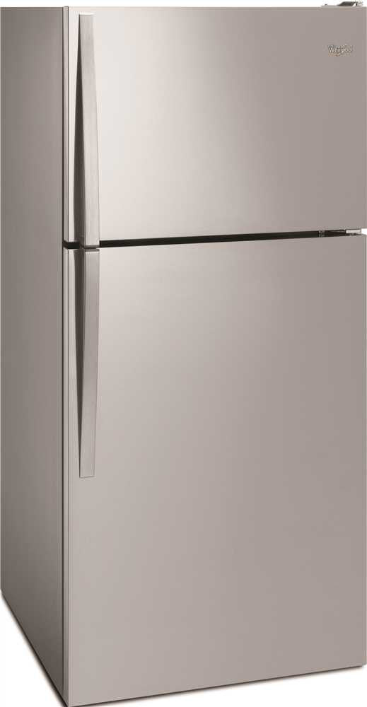 Whirlpool&reg; 18 Cu. Ft. Top-freezer Refrigerator, Stainless Steel, Reversible Door