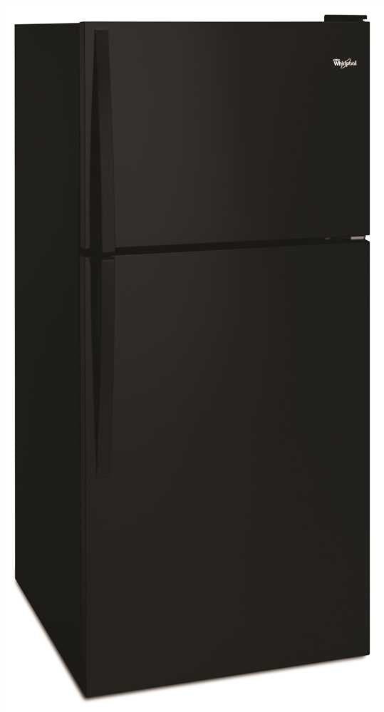 Whirlpool&reg; 18.2 Cu. Ft. Top-freezer Refrigerator, Black, Reversible Door