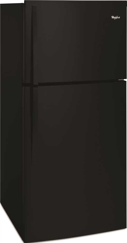 Whirlpool&reg; 19.2 Cu. Ft. Top-freezer Refrigerator, Black, Reversible Door