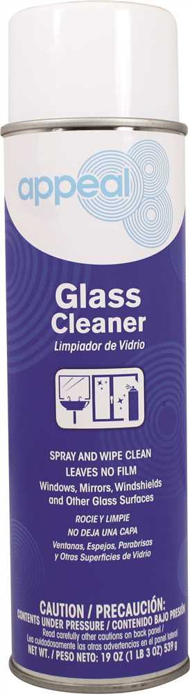 Appeal&reg; Glass Cleaner, Light White, Clean Scent, 20 Oz.