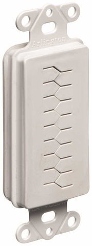 Arlington Reversiblecable Entry Device With Slotted Cover, Non-metallic, White