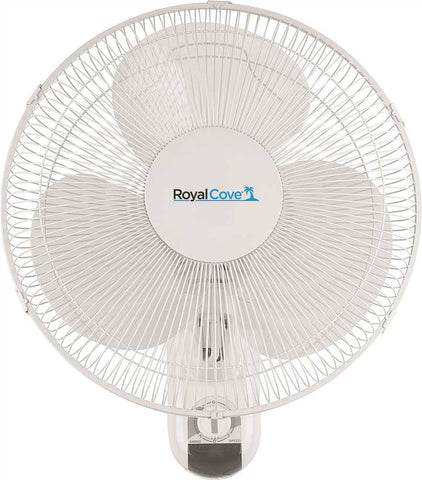 Royal Cove 3-speed Oscillating Wall Mount Fan, 16 In.