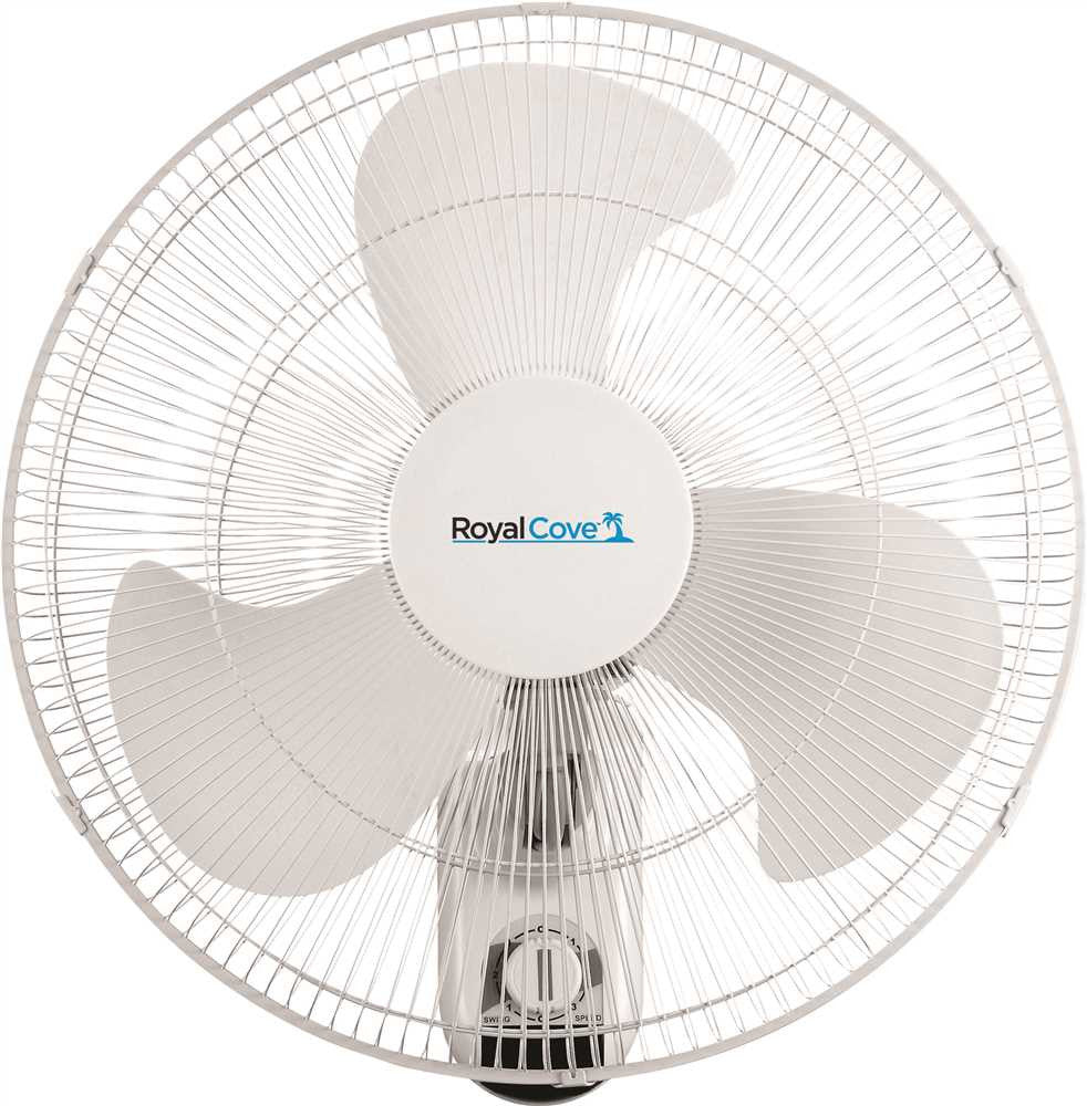 Royal Cove 3-speed Oscillating Wall Mount Fan, 18 In.