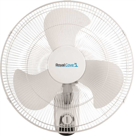 Royal Cove 3-speed Oscillating Wall Mount Fan, 18 In.