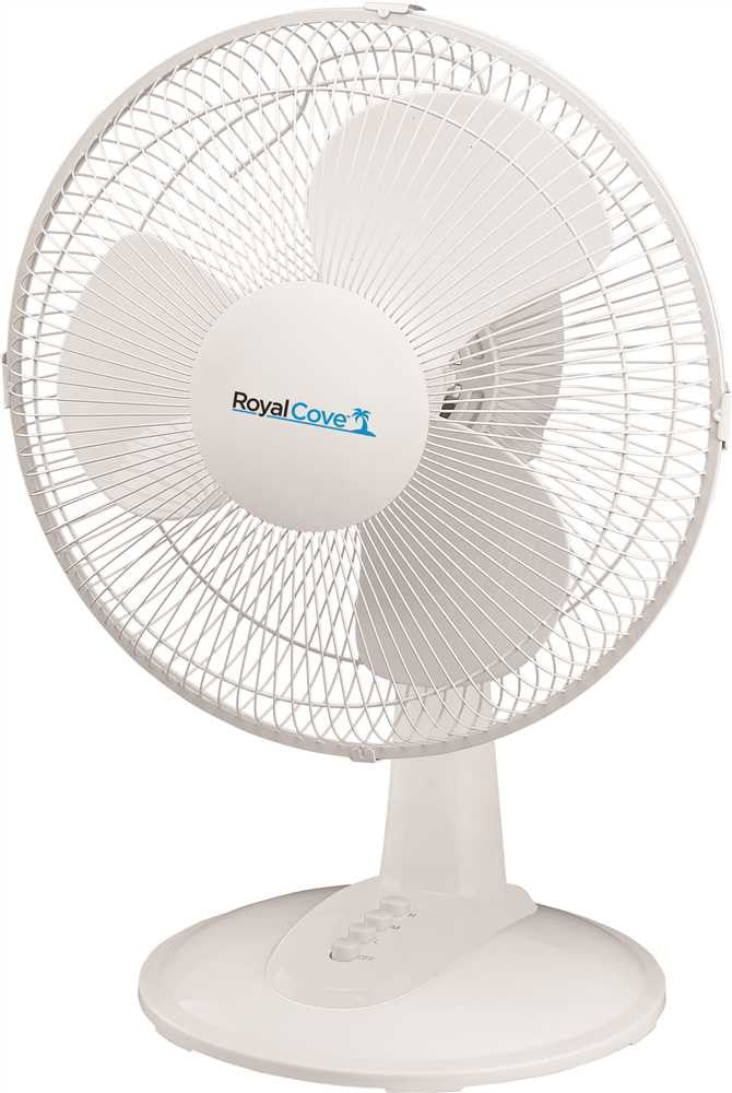 Royal Cove 3-speed Oscillating Table Fan, 12 In.