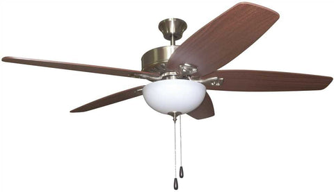 Bala&reg; 52 In. Brushed Nickel Dual-mount Ceiling Fan With Bowl Light Kit*