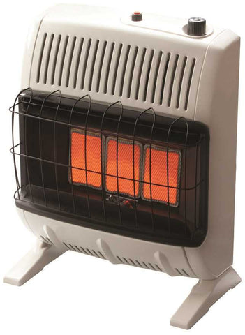 Heatstar Vent-free Infrared Thermostat Control Natural Gas Heater, Off-white, 20k Btu*