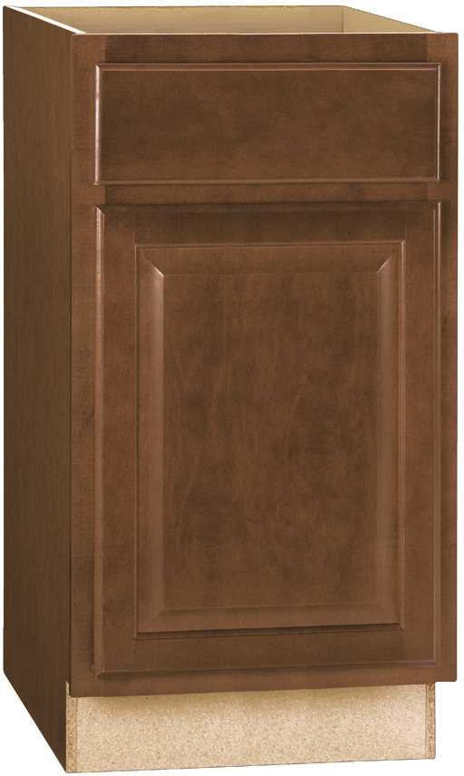 Rsi Home Products Hamilton Base Cabinet, Fully Assembled, Raised Panel, Cafe, 18x34-1-2x24 In.