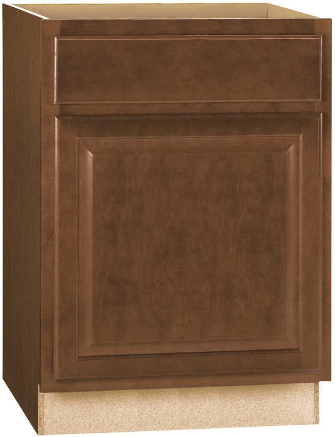 Rsi Home Products Hamilton Base Cabinet, Fully Assembled, Raised Panel, Cafe, 24x34-1-2x24 In.