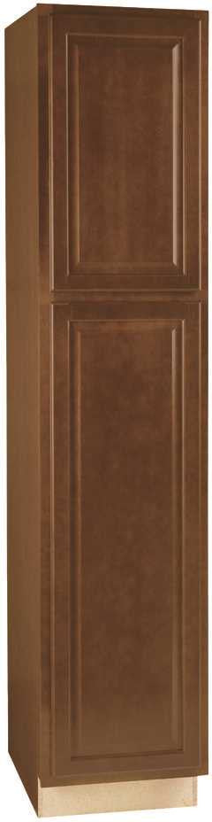 Rsi Home Products Hamilton Pantry, Fully Assembled, Raised Panel, Cafe, 18x84x24 In.