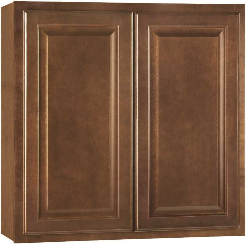 Rsi Home Products Hamilton Kitchen Wall Cabinet, Fully Assembled, Raised Panel, Cafe, 30x30x12 In.