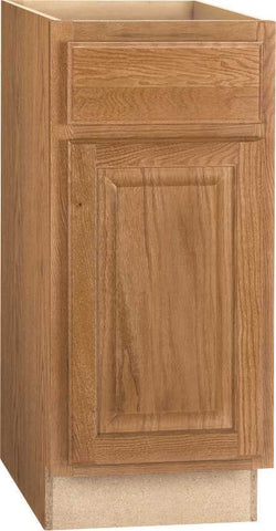 Rsi Home Products Hamilton Base Cabinet, Fully Assembled, Raised Panel, Oak, 15x34-1-2x24 In.