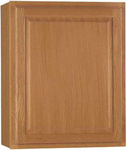 Rsi Home Products Hamilton Kitchen Wall Cabinet, Fully Assembled, Raised Panel, Oak, 24x30x12 In.