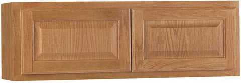 Rsi Home Products Hamilton Kitchen Wall Bridge Cabinet, Fully Assembled, Raised Panel, Oak, 36x12x12 In.