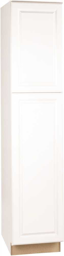 Rsi Home Products Pantry, Fully Assembled, Raised Panel, White, 18x84x24 In.