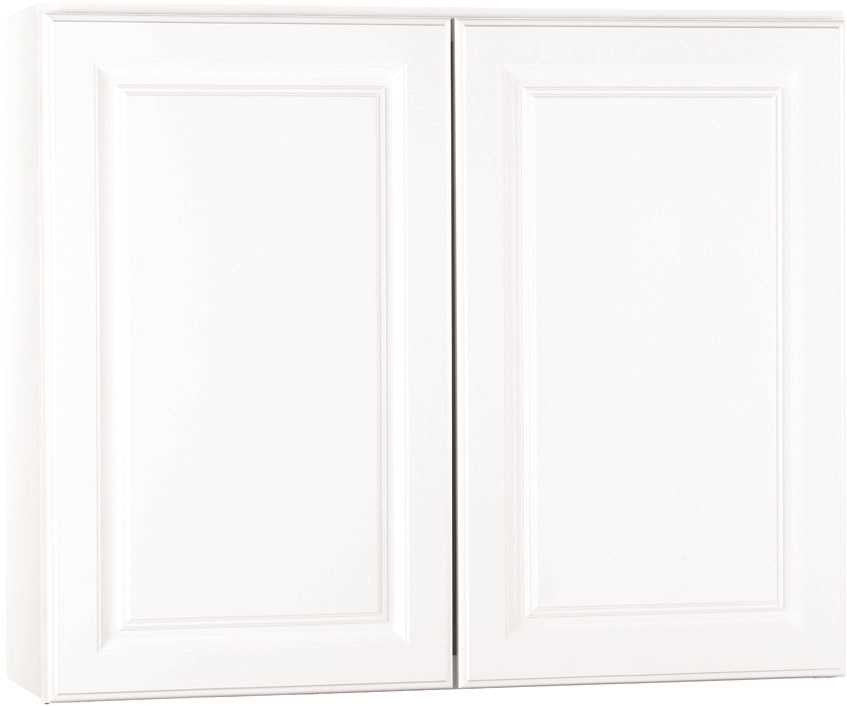 Rsi Home Products Kitchen Wall Cabinet, Fully Assembled, Raised Panel, White, 36x30x12 In.