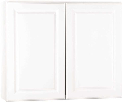 Rsi Home Products Kitchen Wall Cabinet, Fully Assembled, Raised Panel, White, 36x30x12 In.