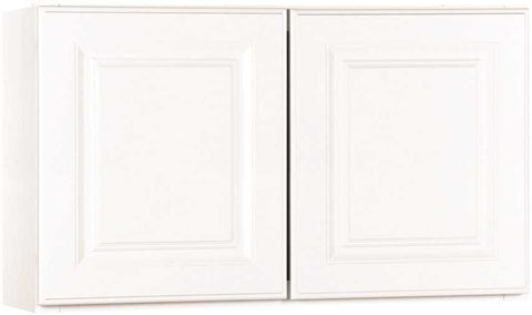 Rsi Home Products Kitchen Wall Bridge Cabinet, Fully Assembled, Raised Panel, White, 30x18x12 In.