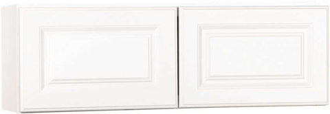 Rsi Home Products Kitchen Wall Bridge Cabinet, Fully Assembled, Raised Panel, White, 36x12x12 In.