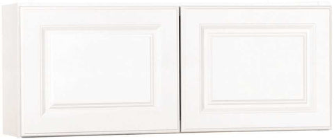 Rsi Home Products Kitchen Wall Bridge Cabinet, Fully Assembled, Raised Panel, White, 36x15x12 In.