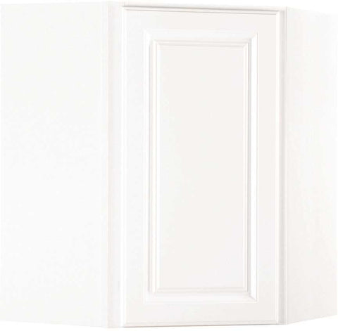 Rsi Home Products Kitchen Corner Wall Cabinet, Fully Assembled, Raised Panel, White, 24x30x12 In.