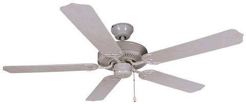 Royal Cove 5-blade Dual-mount Outdoor Ceiling Fan, White, 52 In.