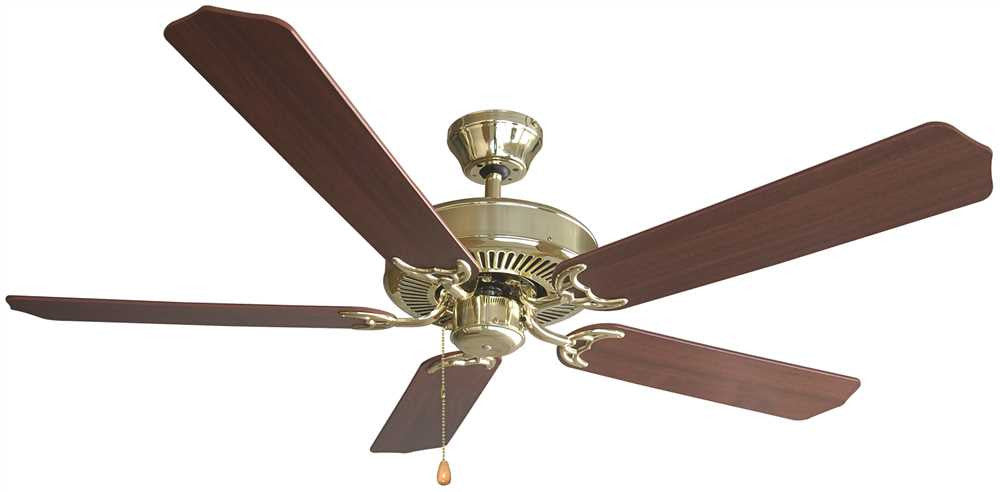 Royal Cove 5-blade Ceiling Fan, Polished Brass, 52 In.