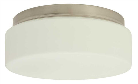 Monument&reg; Flush-mount Ceiling Fixture, Brushed Nickel, 9-1-2 X 3-5-8 In., Uses 1 18-watt Gu24 Base Lamp (not Included)