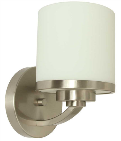 Monument&reg; 1-light Vanity Lighting, Brushed Nickel, 4-3-4 X 6 X 7-3-4 In., 1 100-watt E26 Base Bulb (not Included)