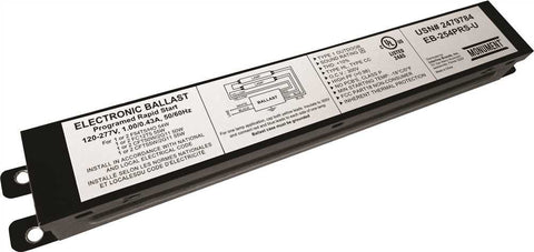 Monument&reg; 2-lamp Electronic Fluorescent Ballast, Programmed Rapid Start, 120 - 277 Volts, 54 Watts