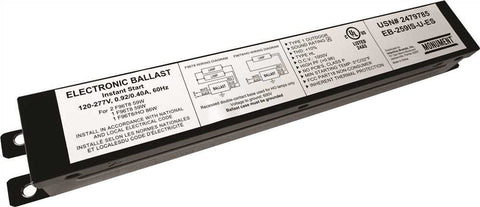 Monument&reg; 2-lamp Electronic Fluorescent Ballast, Instant Start, 120 - 277 Volts, 59 Watts