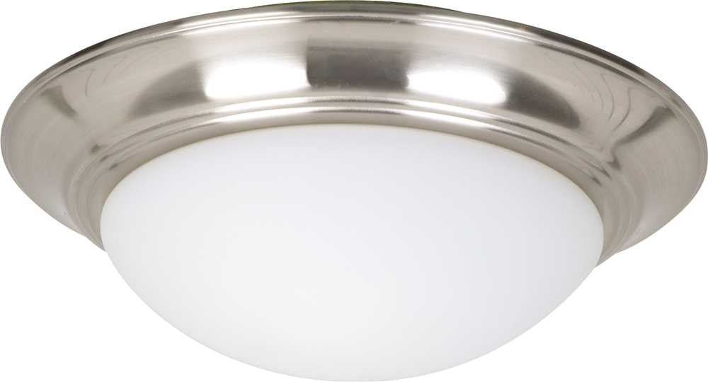 Litex Elegance 2-light Ceiling Fan Light Kit With Cased White Bowl, Stainless Steel, Uses 13-watt Compact Fluorescent Lamps*