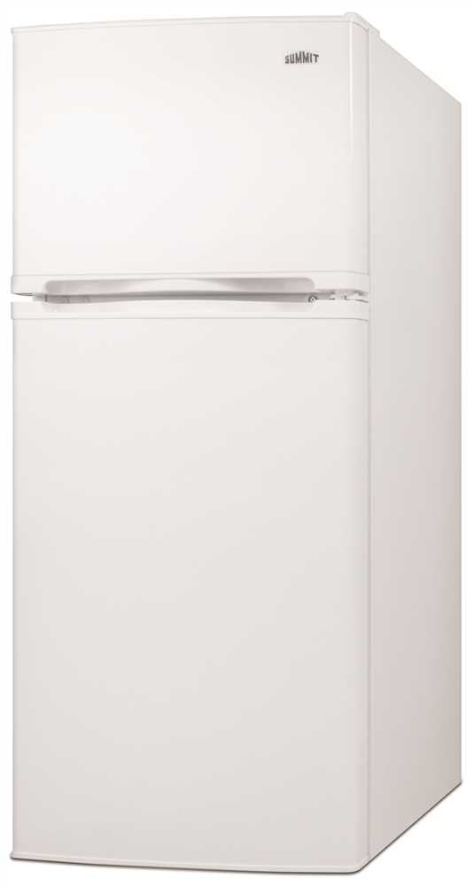 Summit 4.3 Cu. Ft. Top Freezer Refrigerator, White, Reversible Door Swing