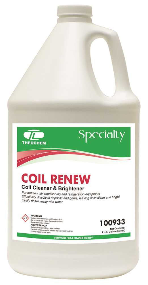 Hvac Coil Cleaner, Acid-based, Gallon, 4 Per Case