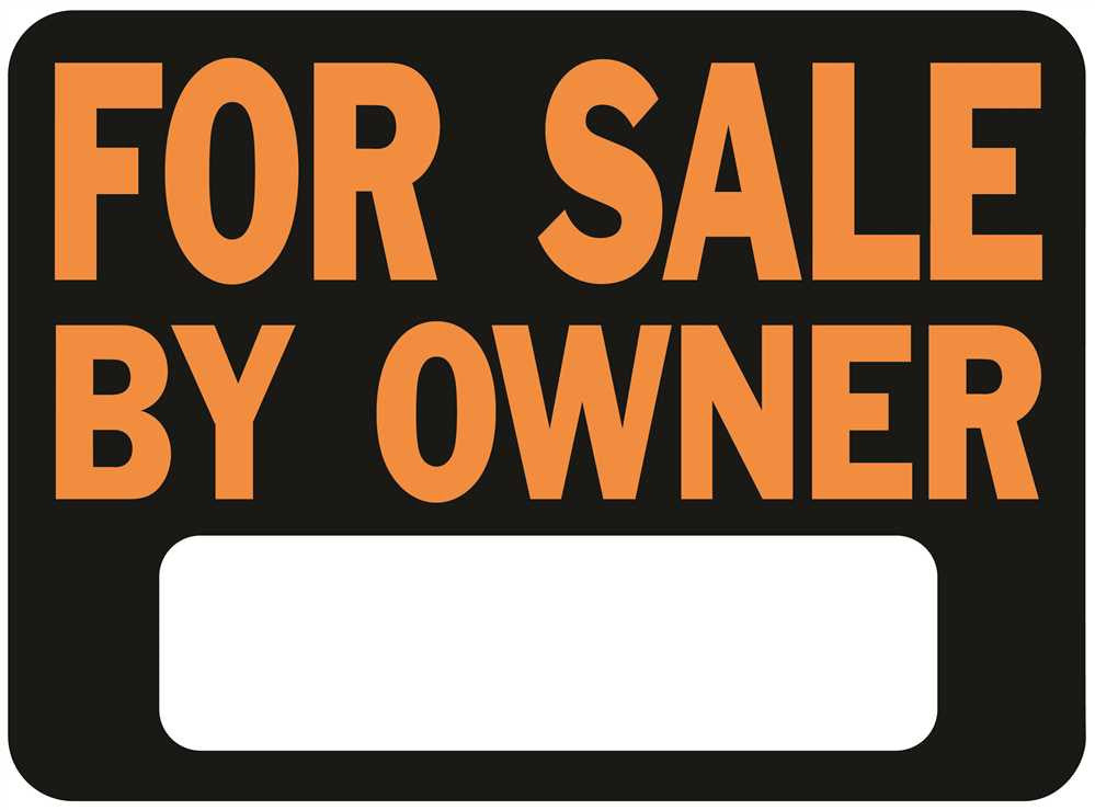 For Sale By Owner Plastic Sign, 10 Per Pack