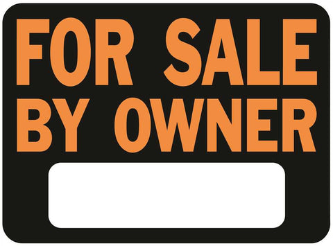 For Sale By Owner Plastic Sign, 10 Per Pack