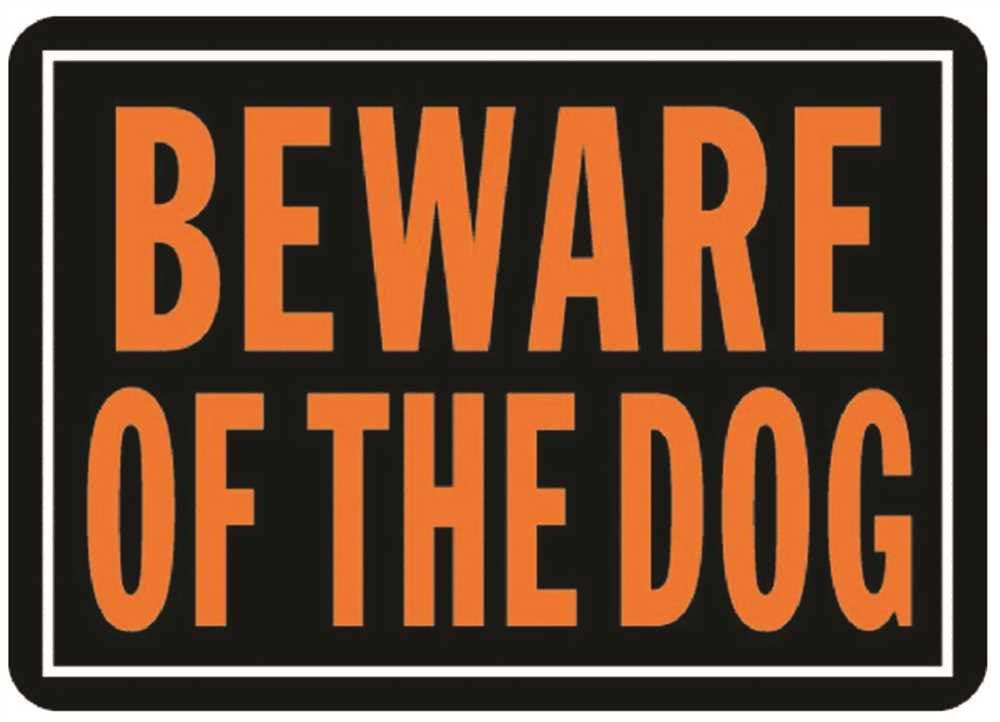 Beware Of The Dog Sign Aluminum, 12 Per Pack