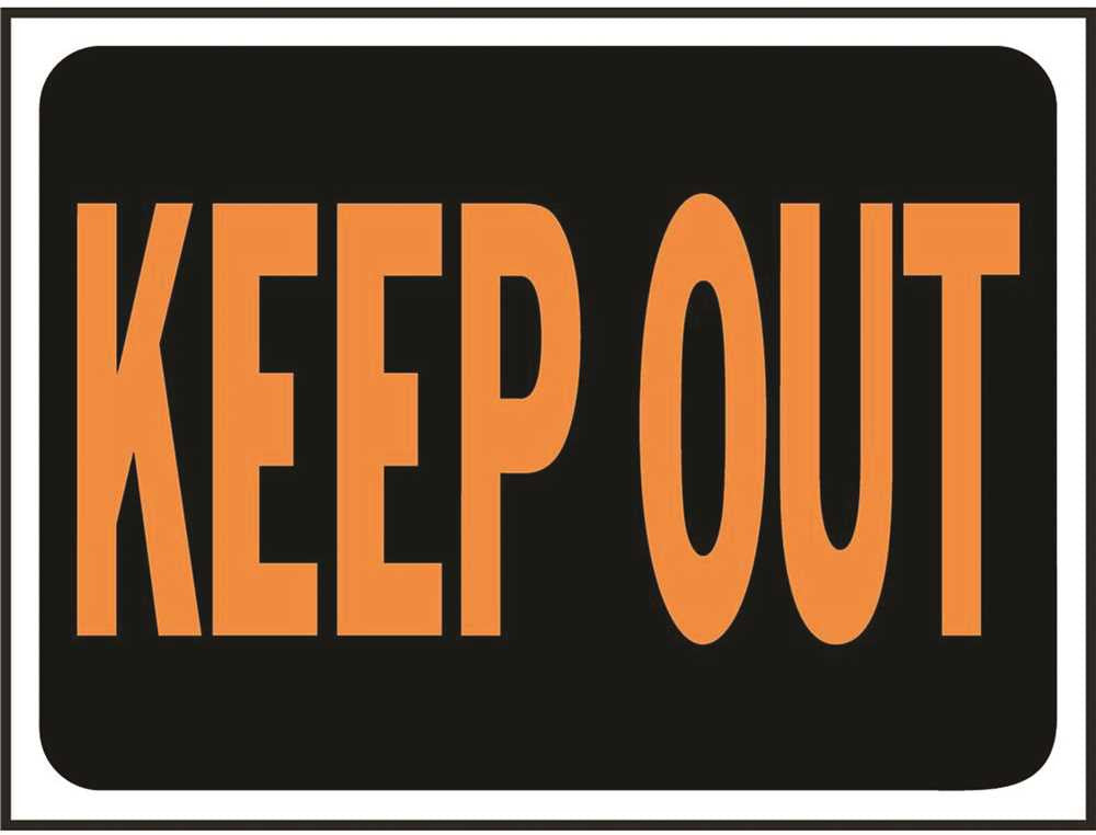 Keep Out Sign, 10 Per Pack