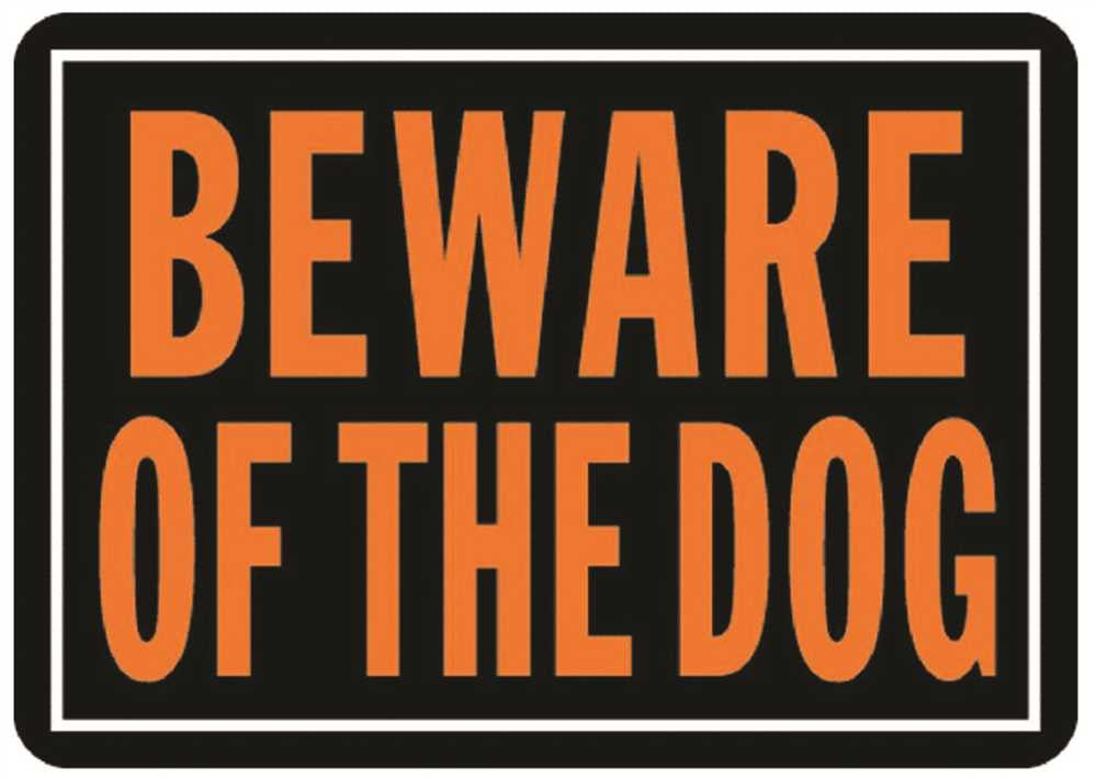 Beware Of The Dog Sign, Plastic, 10 Per Pack