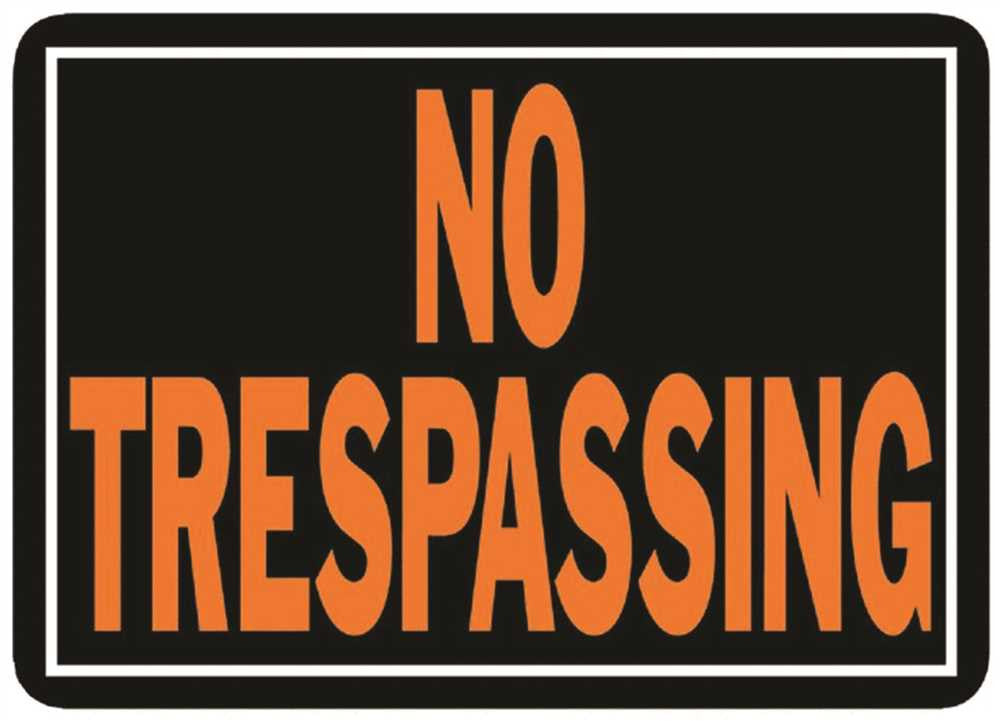 No Trespassing Sign Aluminum, 10 In. X 14 In., Orange On Black, 12 Per Pack