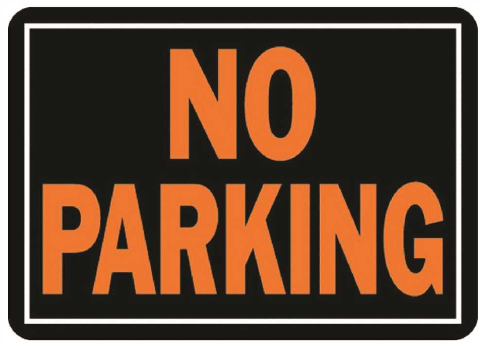 No Parking Sign, Aluminum, 10 In. X 14 In., Orange On Black, 12 Per Pack