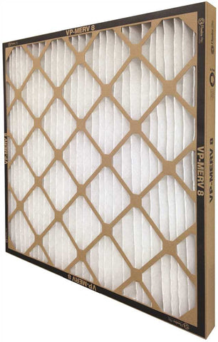 Flanders&reg; Vp Merv 8 Standard-capacity Extended Surface Pleated Air Filter, 12x24x1 In., 12 Per Case