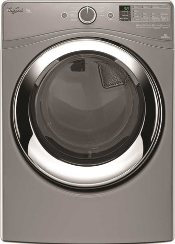 Whirlpool&reg; Duet&reg; 7.3 Cu. Ft. Front Load Electric Steam Dryer, Chrome Shadow, 9 Cycles