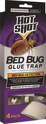 Hot Shot&reg; Bedbug Glue Trap, 4 Per Pack