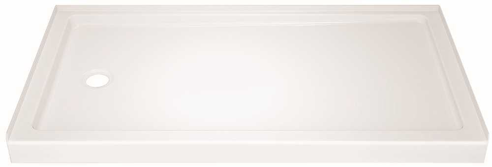 Delta Faucet Classic 400 Shower Base With Left Drain, 60 In. X 32 In., White