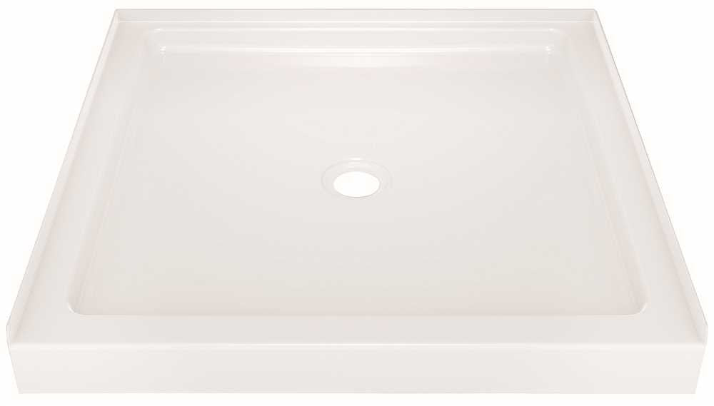 Delta Faucet Classic 400 Shower Base With Center Drain, 36 In. X 36 In, White