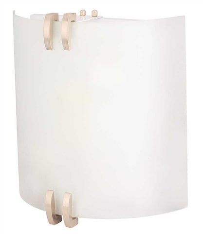 Monument&reg; Bathroom Wall Light Fixture, Matte Finished Opal Glass, 2x10-7-8x4 In., 2 13-watt G24q-1 Base Bulb Included