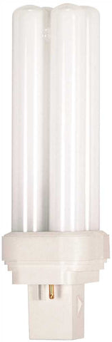 Satco&reg; Pl Type Compact Fluorescent Lamp, T5, Quad Tube, 22 Watts, 2700k, 84 Cri, Gx32d-2 Base