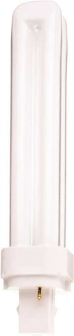 Satco&reg; Hygrade Dual Tube Compact Fluorescent Lamp, T4, 26 Watts, 2700k, 82 Cri, G24d-3 Base