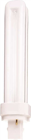 Satco&reg; Hygrade Dual Tube Compact Fluorescent Lamp, T4, 26 Watts, 3500k, 82 Cri, G24d-3 Base